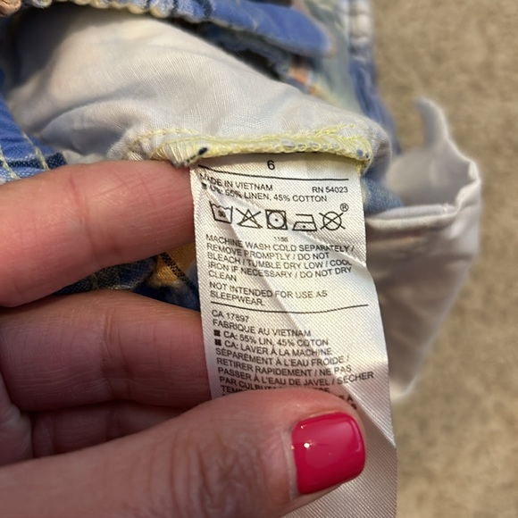 Janie & Jack Linen Pull Up Shorts, 6 - Picture 6 of 8